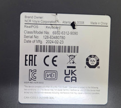 NCR RealPOS Alpha + POS Keyboard 6932-6312-9090, GlidePad, MSR, Keylock (No Key)