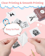 6 Rolls Thermal Paper 57x30mm Mini Printer Sticker Self Adhesive Label