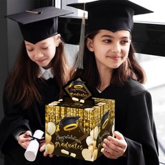 Graduation Money Box Gift Surprise Cash Gift Pull Out Card DIY Set 35 Bags