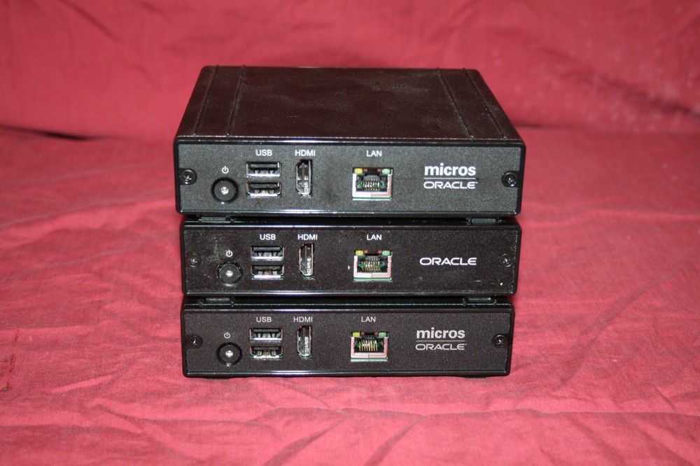 Lot of (3) DT Research Micros Oracle DT166CR Controller W/Power adapter
