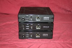 Lot of (3) DT Research Micros Oracle DT166CR Controller W/Power adapter