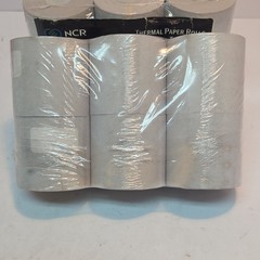 NCR 856445 Thermal Calculator Paper Rolls 2 1/4 in x 165 ft, 12 Rolls
