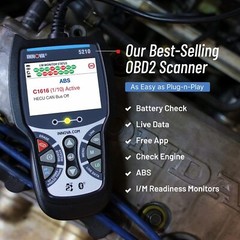 Innova 5210 – OBD2 Scanner for Engine/ABS codes + OBD2 live data, Oil light