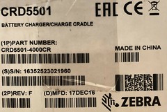 Zebra 4 Slot Charge Cradle MC55/MC65/MC67 CRD5501-4000CR NEW OPEN BOX