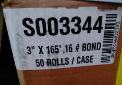 Bond Paper Receipt Rolls 3″x165 50 Rolls per Carton