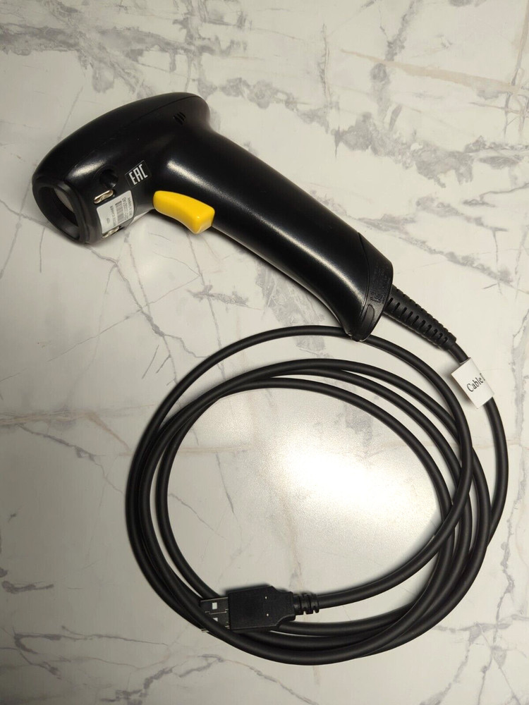 CipherLab 1500P USB Barcode Scanner -No Stand -Black With Yellow Trigger