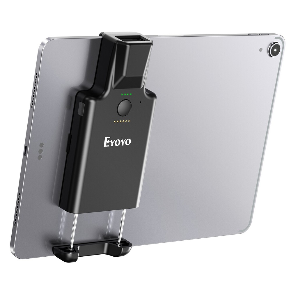 Eyoyo 2D Back Clip Bluetooth Barcode Scanner for IPad,iPhone, Android Phones,PC