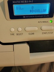 Matsumura 4+1 Counterfeit Bill Detector Machine In Original Box