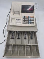 Sharp CE-A110 Electronic Cash Register Working With Cash Drawer