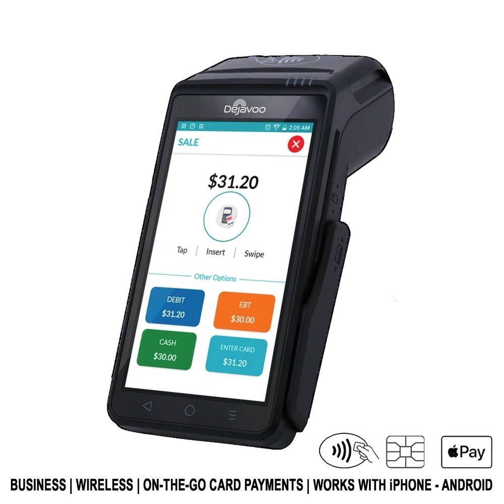 DEJAVOO QD4 EMV NFC | ETH/WiFi/BLUETOOTH CREDIT CARD MACHINE *UNLOCKED*
