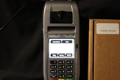 First Data FD150 Credit Card Machine with New in Box FD35 PIN pad Included