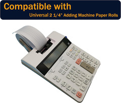 2 1/4 in x 150 ft Calculator Paper Rolls 2 1/4 Adding Machine Tape Paper Rolls,