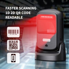 NetumScan NS-40 Desktop Barcode Scanner Black 1D 2D QR CMOS Hands-Free New USB