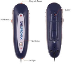 2 in 1 Mini Portable Counterfeit Money Detector Dollar US Euro GBP Fake Currency