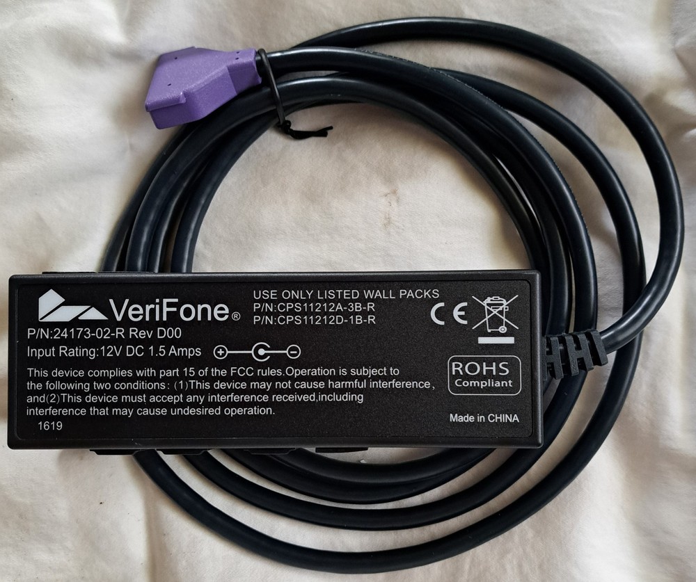 New Verifone Purple Multi-Port Ethernet Switch 2M Cable for MX915 24173-02-R