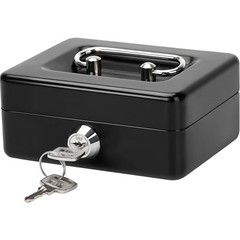 X-Small Cash Box Lock Portable Money Saving Box 4.92” x 3.94” x 2.28”