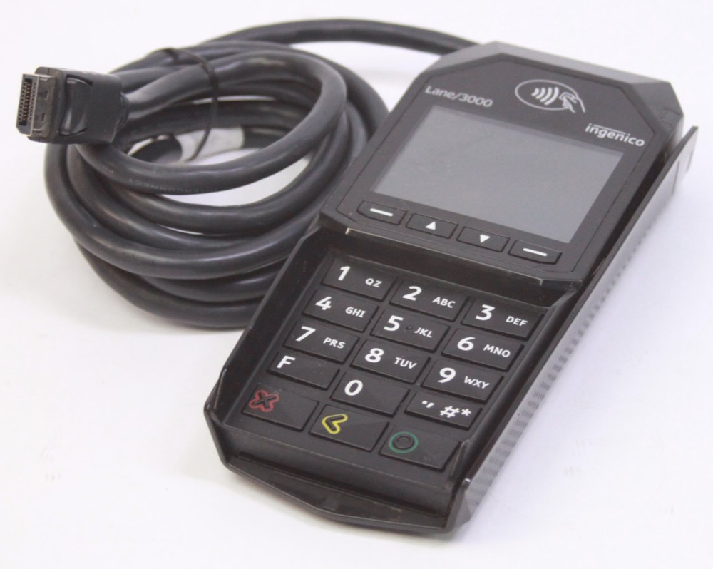Ingenico Lane/3000 Credit Card Machine Terminal, PRD30310878B, Lane 3000 AS IS