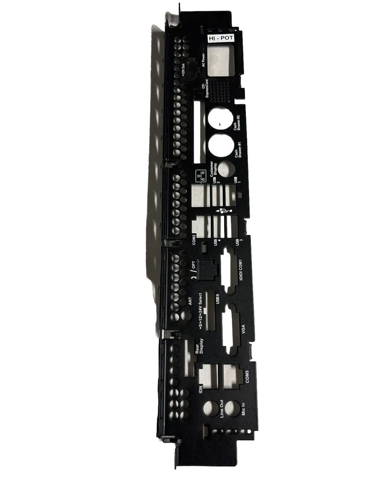 Micros POS Workstation 5A Faceplate Rear I/O Panel Cover Point Of Sale @MB86
