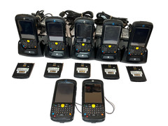 5+2 LOT Motorola MC55A0 Rugged PDA 2D Scanner Touch Display Wi-Fi + 5 Cradle/Pwr