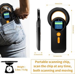 Innovative 3-in-1 Pet Microchip Reader with Rechargeable Battery & TFT Screen