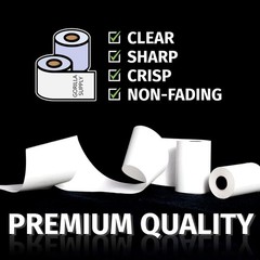BPA-Free Thermal Paper Rolls 2-1/4″ x 50′ – 50 Rolls, Inkless Printing