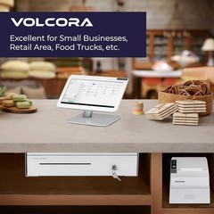 16″ Under-Counter Cash Drawer, POS Lockable, 5 Bills 6 Coins, RJ11/12