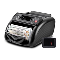 Money Counter Machine Bill Value Cash Counting For USD/EUR/GBP/Franc/BRP/RUB
