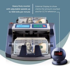 AccuBANKER AB1100PLUS Digital Bill Counter 200 Bills Speed 1300/Min CE UL Listed