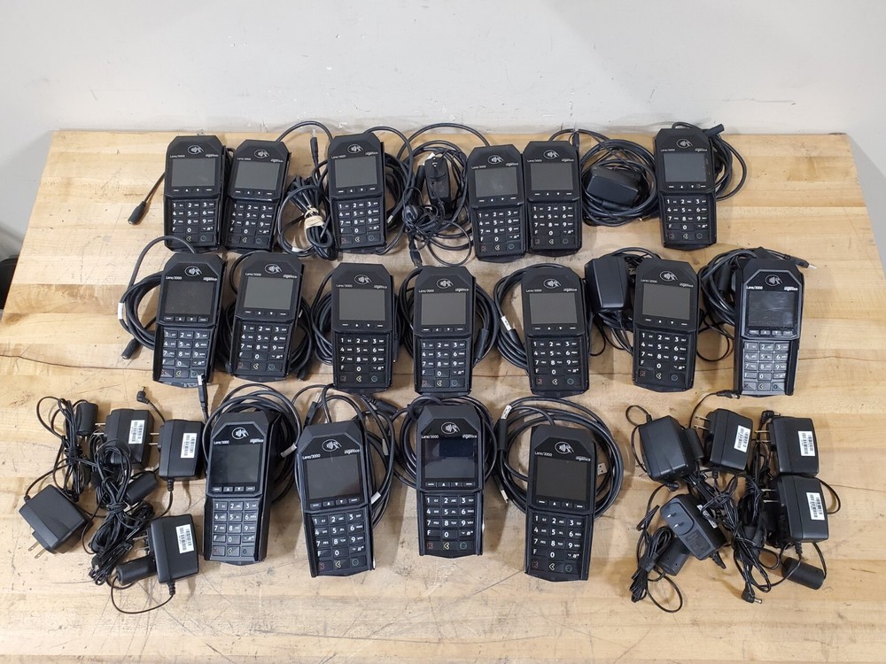 LOT OF 17 Ingenico Lane 3000 POS Terminals – Untested