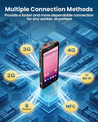 Wireless Android Barcode Scanner: Handheld 1D/2D/QR Code Scanner Mobile Computer