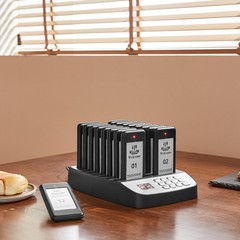 VEVOR Restaurant Wireless Pager System 16 Call Coasters Guest Queuing Calling