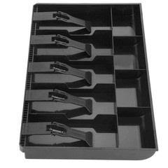 Cash Money Tray Replacement 5 Bill/ 4 Coin Drawer Register free size, black