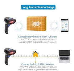 Netum NT-1228BC Bluetooth Wireless Barcode Scanner New Open Box