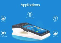 New 7 Inch Handheld Android Tablet Mobile Pos Terminal with 80mm Thermal Printer