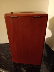 MAGNIF Deluxe Coin Sorter Wood CLASSIC CHERRY Box Lid Tubes Drawers