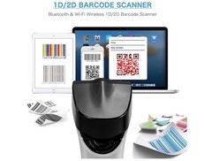 NETUM Wireless Wi-Fi 2D Barcode Scanner Connect 1D QR White DS2800