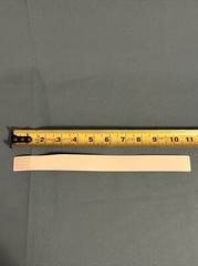 Zebra 10005008 Wristband Polypropylene 1” x 11” White Thermal Z-Band Case/6 Roll