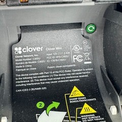 Clover Mini 2nd Generation C302U Credit Card Reader POS System White Corded