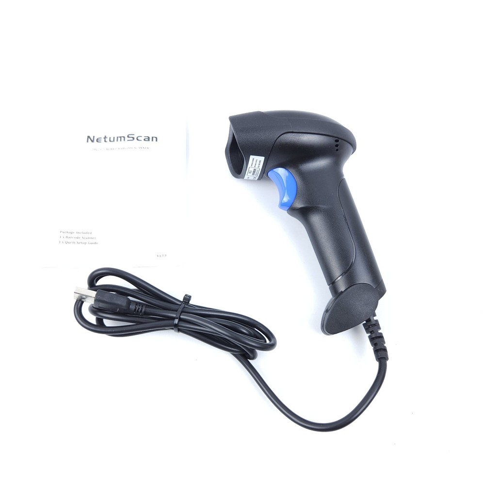 NetumScan USB Wired 1D 2D Image QR and Barcode Scanner Portable Handheld Reader
