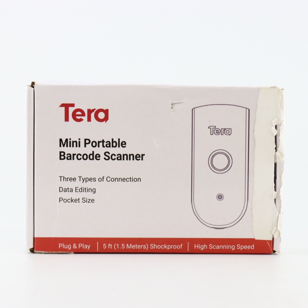 Tera 1100L Wireless 1D Laser Barcode Scanner Bluetooth USB 2.4G Pocket Reader