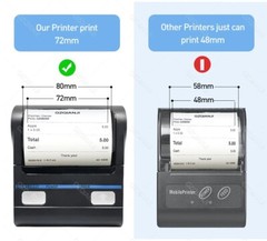 3 inch 80mm Thermal Printer Wireless Bluetooth Android iOS Mini Portable Receipt