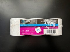 NCR Thermal Electronic Calculator Paper Rolls – 2 1/4 x 165 – Pack of 3 – NEW