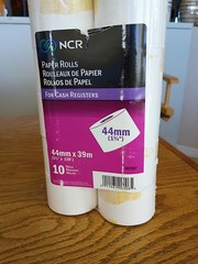 NCR Single-Ply Bond Paper Rolls, 1 3/4in. x 128ft., White, Pack Of 10 New