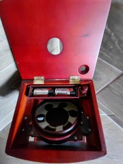 VTG MAGNIF Deluxe Coin Sorter/Battery Operated/Cherry wood finish