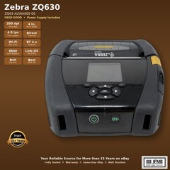 Zebra ZQ630 ZQ63-AUWA000-00 Mobile Printer 4in WiFi BT w/ Power Supply Used