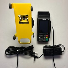 Credit Card Machine Castles V3 Vega 3000 POS Terminal Stand Power Supply Tested