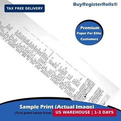 (10 Rolls) 3 1/8 x 230 Thermal Paper Receipt Rolls (60 GSM) Fits All POS Cash Re