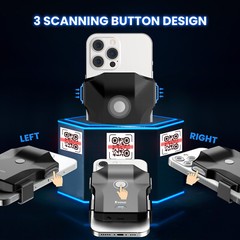 1D 2D QR Code Barcode Scanner Wireless Barcode Reader for iPhone Android iOS POS