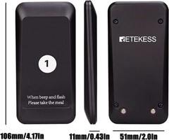 Retekess 5 Black Replacement Buzzer For TD157 Restaurant Pager System Food Truck