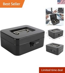 Secure and Lightweight Cash Box with Removable Tray – Multiple Colors Available
